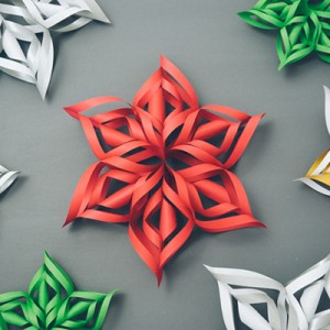 3d paper snowflake